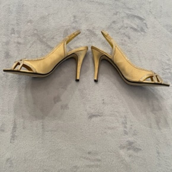 Valenti Franco Women's High Heels Sequin 10 Gold - Picture 8 of 16